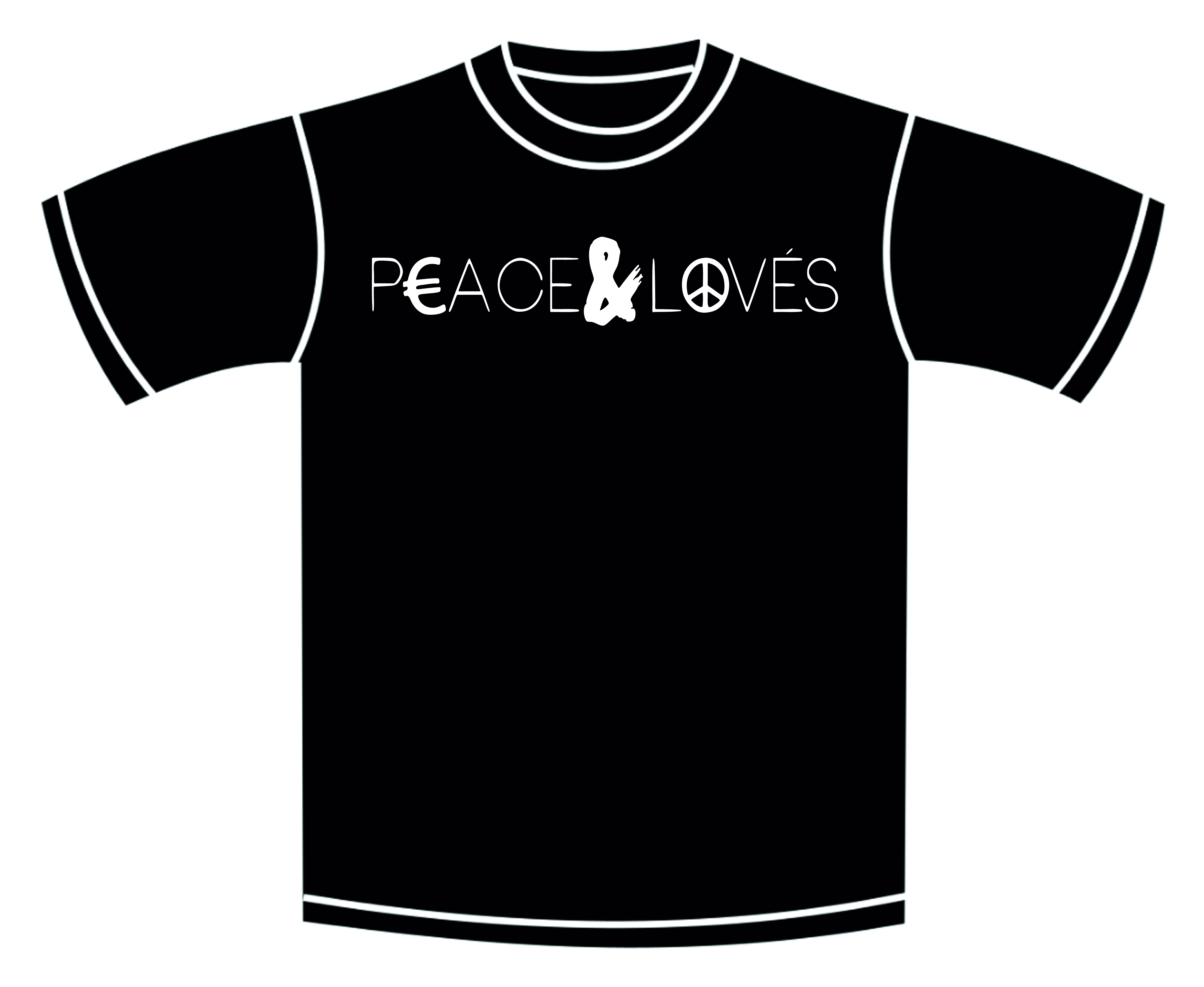 Peace & Loves T-Shirt – Black